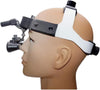 Dental Loupes, 2.5X Surgical Binocular Loupes Optical Glass Lab Equipment Magnifiers Leather Headband Medical Loupe with LED Headlight