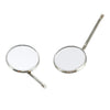12pcs Dental Stainless Steel Mouth Mirror Head Odontoscope Mirror Reflector Dentist Equipment Oral Teeth Exam Care Mirrors (Size 4)