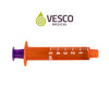 Vesco Medical ENFit Amber Syringes 5ml (Pack of 250 (1 Box))