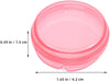 3pcs Portable Round Pill Organizer Set, Small Plastic Medicine Dispenser Boxes with Compartments for Three-Times-a-Day Use, Travel and Household Medication Storage, Pink