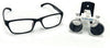 3.5X-420mm Surgical Medical Binocular Loupes, Clip On Medical Clinic Surgical Binocular Magnifier Loupes, Dental Equipment Accessories,B