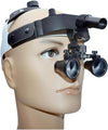 Magnifying Glass Dental Loupes 2.5X Surgical Binocular Loupes Optical Glass Lab Equipment Leather Headband Loupe with LED Headlight