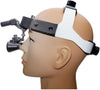Magnifying Glass Dental Loupes 2.5X Surgical Binocular Loupes Optical Glass Lab Equipment Leather Headband Loupe with LED Headlight