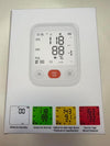Arm Blood Pressure Monitor, Automatic Digital BP Machine for Adults, Large Display, Rechargeable Battery, for Home Use