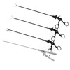 Laparoscopic Instrument Set for Training - 4-Piece Reusable Set with Needle Holder, Dissector, Grasper & Curved Scissors for Medical Students & Surgical Skills Lab