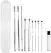 Earwax Removal Ear Cleaner Wax Pickers Earpick Remover Curette Pick Kit Spoon Care Clean Tool,10 pcs/Set