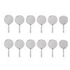 12pcs Dental Stainless Steel Mouth Mirror Head Odontoscope Mirror Reflector Dentist Equipment Oral Teeth Exam Care Mirrors (Size 4)