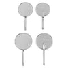 12pcs Dental Stainless Steel Mouth Mirror Head Odontoscope Mirror Reflector Dentist Equipment Oral Teeth Exam Care Mirrors (Size 4)