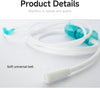 Hydrogen Oxygen Nasal Cannula - Ultra Soft & Crush Resistant Tubing, Reusable, 5 Meter (16.4 FT) Long for Home Use, Includes Green Water Trap Collector (Hydrogen Generator Sold Separately)