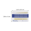 Veemoon 20pcs Tooth Shade Guide PVC Frosted Long Strip Teeth Contrast Cards Oral Supplies Dental Equipment for Professional and Household Use