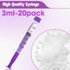 60ml Syringe with Cap, 60cc Plastic Syringes for Liquid, Feeding, Individually Wrapped 10 Pack