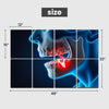 6 Pack Art Acoustic Panels Dental Health Dentist equipment clinic desk Decorative Sound Absorbing Wall Panels 72"x48" Noise Canceling Soundproof Padding Hospital Decor Clinic