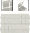 Portable Medicine Box 3pcs Set with 7 Compartments Weekly Pill Organizer Gray White, Stackable Pill Storage Case for Travel and Outdoor Use