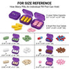 Monthly Pill Organizer with Lid 31 Removable Daily Pills Box Pods Date Reminder One Month 1 Time a Day Travel Portable Large Medicine Case Easy-Open for Vitamins Medications Supplement Fish Oil(#1)
