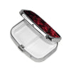 Square Round Pill Case Pirate Characters Pill Box Daily 2 Compartment Travel Pill Container for Pocket Purse Portable Medicine Cod Liver Oil Storage Box 2 Times a Day Pill Organizer