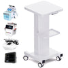 Noverlife Beauty Salon Rolling Cart, Heavy Duty Carbon Steel Esthetician Cart with Wheels Esthetician Trolley for Cavitation Machine Load 260Lbs, Mobile Facial Machine Stand for Spa Equipment Storage