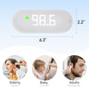 Medical Forehead Thermometer, Rechargeable Thermometer for Adults and Kids, Portable Infrared Digital Thermometer with Fever Alarm and LCD Display, Fast Accurate 1s Instant Results (Black)