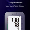 yuwell Blood Pressure Monitor Upper Arm Monitors for Home Use, BP Machine with 2x140 Reading Memory Adjustable Arm Cuff 8.7"-17.7" Large Backlit Display with Voice Guidance and Dual Display