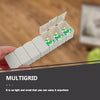 Portable Medicine Box 3pcs Set with 7 Compartments Weekly Pill Organizer Gray White, Stackable Pill Storage Case for Travel and Outdoor Use