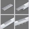 Curved Curtain Tracks, Flexible Curtain Rails, Curtain Accessories, Suitable For Hanging Curtains, Room Partitions, Rooms, Balconies(220cm)