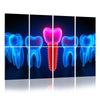 6 Pack Art Acoustic Panels Dental Health Dentist equipment clinic desk Decorative Sound Absorbing Wall Panels 72"x48" Noise Canceling Soundproof Padding Hospital Decor Clinic
