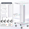 Noverlife Beauty Salon Rolling Cart, Heavy Duty Carbon Steel Esthetician Cart with Wheels Esthetician Trolley for Cavitation Machine Load 260Lbs, Mobile Facial Machine Stand for Spa Equipment Storage