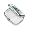 Square Round Pill Case Pirate Characters Pill Box Daily 2 Compartment Travel Pill Container for Pocket Purse Portable Medicine Cod Liver Oil Storage Box 2 Times a Day Pill Organizer