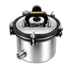 8L Steam Autoclave Sterilizer 110V 1.2KW Portable Lab Sterilizer 304 Stainless Steel, High Pressure Dental Medical Autoclave with Temperature Control 126-129℃ for Lab Equipment Tattoo Nail Tools