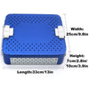 Aluminum Alloy Dental Trays With Silicone Pad To Protect Equipment, Instrument Sterilization Box Surgical Instrument Sterilization Box(13in*9.8in*2.8in)