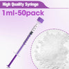60ml Syringe with Cap, 60cc Plastic Syringes for Liquid, Feeding, Individually Wrapped 10 Pack