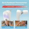 FDK Ear Thermometer for Adults and Kids, FSA Eligible Digital Accurate Ear and Forehead Thermometer Medical Grade with Fever Alarm, 1 Second Fast Reading LED Clear Display Silent Mode