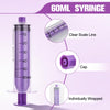 60ml Syringe with Cap, 60cc Plastic Syringes for Liquid, Feeding, Individually Wrapped 10 Pack