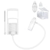 Nasal Aspirator for Baby, Baby Nose Sucker, Booger Sucker with Hand Pump, Baby Nasal Aspirator with Replaceable Silicone Tips, Anti-Backflow Design & Cleaning Brush (Translucent, Plus)