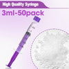 60ml Syringe with Cap, 60cc Plastic Syringes for Liquid, Feeding, Individually Wrapped 10 Pack