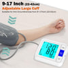 Upper Arm Blood Pressure Monitor with Wide Range Cuff 8.7"-16.5", 4" Large Backlit Display Automatic BP Machine, Dual-User 2×90 Memory Accurate Tensiometro Digital for Home Use with Storage Bag