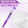 60ml Syringe with Cap, 60cc Plastic Syringes for Liquid, Feeding, Individually Wrapped 10 Pack