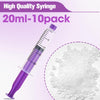 60ml Syringe with Cap, 60cc Plastic Syringes for Liquid, Feeding, Individually Wrapped 10 Pack