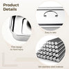2 Pcs Medical Surgical Trays, Easy Access Handle 201 Stainless Steel Sterilized Plate Box with Lid, Large Capacity Dental Instruments Tray Organizer Holder, for Lab,