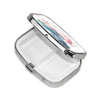 Square Round Pill Case Pirate Characters Pill Box Daily 2 Compartment Travel Pill Container for Pocket Purse Portable Medicine Cod Liver Oil Storage Box 2 Times a Day Pill Organizer