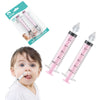Silicone Baby Nasal Aspirator,Syringe Nasal Irrigator,10ml Nasal Irrigator Portable Infant Nose Cleaner Nose Aspirator with Cleanable (Pink)