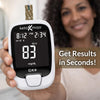 Keto-Mojo GK+ Blood Glucose Monitor Kit with 70 Test Strips – At-Home Testing Bluetooth Blood Sugar Meter with App Tracking