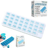 Monthly Pill Organizer with Lid 31 Removable Daily Pills Box Pods Date Reminder One Month 1 Time a Day Travel Portable Large Medicine Case Easy-Open for Vitamins Medications Supplement Fish Oil(#1)