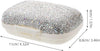 Rhinestone Pill Organizer Box 7-Day Large Capacity Leakproof Medicine Storage Case for Travel Purse Makeup Bag Medication Container