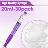 60ml Syringe with Cap, 60cc Plastic Syringes for Liquid, Feeding, Individually Wrapped 10 Pack