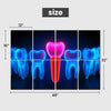 6 Pack Art Acoustic Panels Dental Health Dentist equipment clinic desk Decorative Sound Absorbing Wall Panels 72"x48" Noise Canceling Soundproof Padding Hospital Decor Clinic