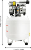 Air Compressor,1HP 10.57Gal, Oil-Fr-ee Air Compressor, 115PSI 750W Quiet Air Pump with All-Copper Motor, for Den-tal Lab Beauty Equipment