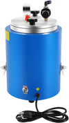 350W Round Wax Injector Machine, Wax Injection Machine 86-230°F Digital Temperature Control Air Pressure Adjustment Dual Nozzles Wax Casting Equipment for Jewelry Dental Models