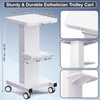 Noverlife Beauty Salon Rolling Cart, Heavy Duty Carbon Steel Esthetician Cart with Wheels Esthetician Trolley for Cavitation Machine Load 260Lbs, Mobile Facial Machine Stand for Spa Equipment Storage