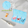 TEHAUX 7 Day Pill Organizer Weekly Medicine Box 21 Compartments Portable Plastic Pill Case with Lid Travel Daily Medicine Container for Storage