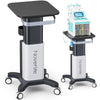 Noverlife Beauty Salon Rolling Cart, Heavy Duty Carbon Steel Esthetician Cart with Wheels Esthetician Trolley for Cavitation Machine Load 260Lbs, Mobile Facial Machine Stand for Spa Equipment Storage